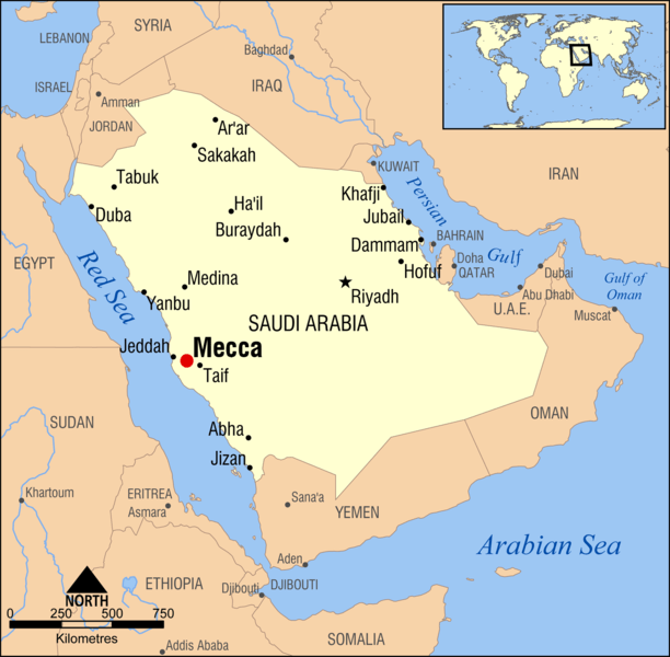 Biblical Places on Modern Maps: Saudi Arabia – Bible